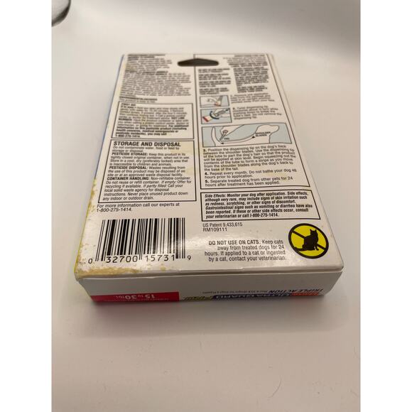 Hartz UltraGuard Flea and Tick Treatment for Dogs 15-30 lbs 3 Monthly Treatments - Picture 3 of 8